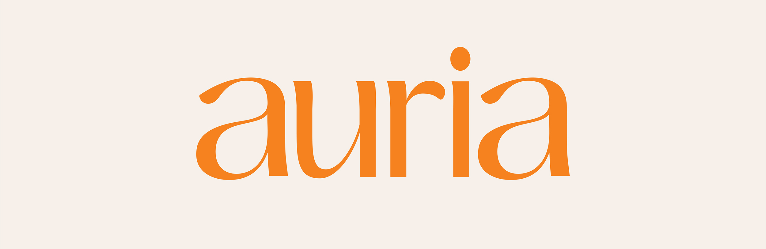 Auria Beauty Brand Visual Identity Logotype by Enlisted Design